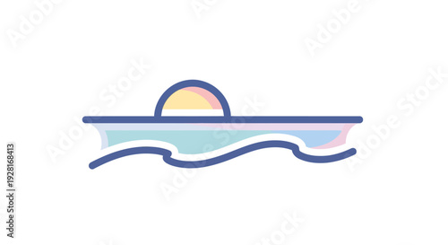 Sunset over wavy ocean water.