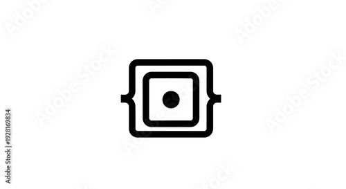 Simple black camera icon outline.