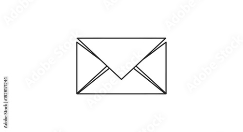 Simple line drawing of envelope.