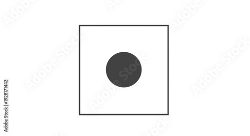 Simple geometric shape design element.