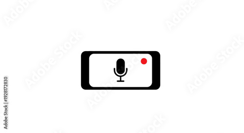 Free Download Smartphone microphone recording icon. - GFXLoad