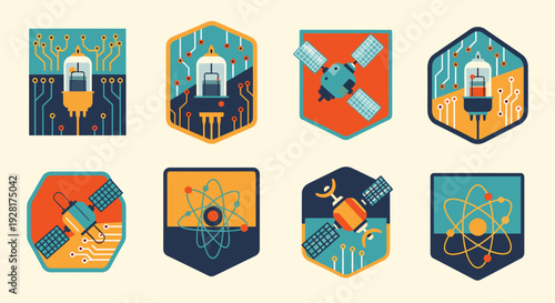 A vibrant, flat illustration of a circuit board, suggesting connectivity and modern technology. Ideal for articles and promotions related to tech, inn