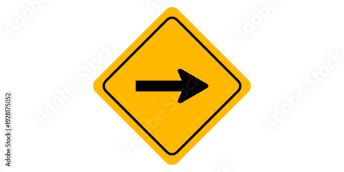 Vector Two Way Traffic Road Sign