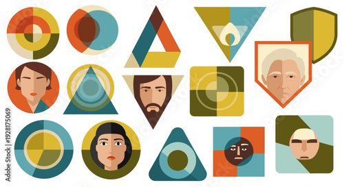 A clean, modern graphic featuring colorful pie charts. Ideal for illustrating data, statistics, or financial reports with a visually appealing aesthet