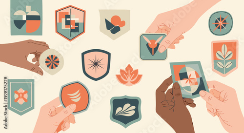 A minimalist illustration of a gift box with a bow, perfect for conveying concepts of celebration, presents, or special occasions. Ideal for digital g