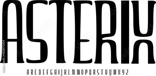 Asterix Tall Modern Serif Font – Condensed Elegant Display Typeface with Clean Vertical Lines for Editorial Headlines, Luxury Branding, Posters & Contemporary Typography Design