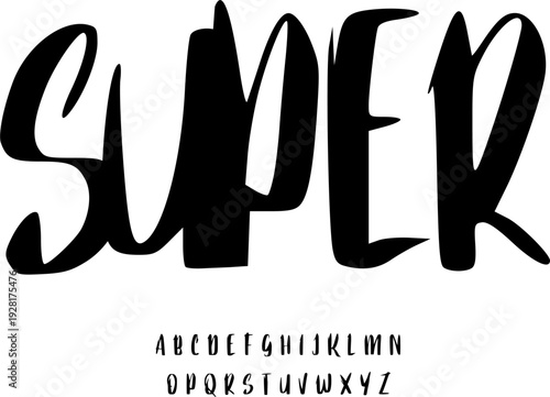 Super Bold Handwritten Display Font – Energetic Brush Script Typeface with Strong Strokes for Eye-Catching Headlines, Modern Branding, Posters & Creative Typography Projects