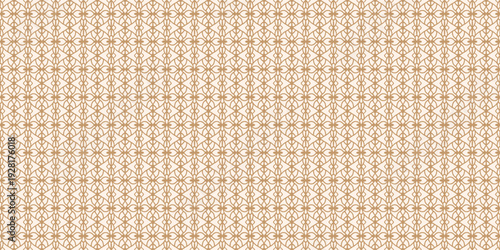 Golden luxury seamless pattern background with geometric ethnic ornament for textile, wallpaper, and wrapping paper.