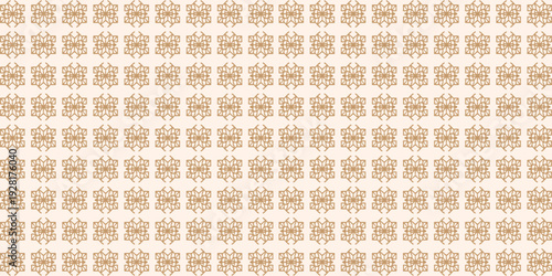 Golden luxury seamless pattern background with geometric ethnic ornament for textile, wallpaper, and wrapping paper.