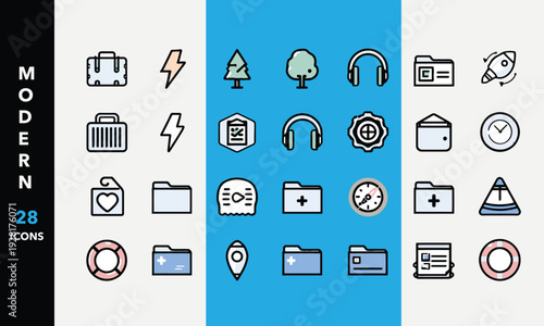 Black and White Background, Split Color Design