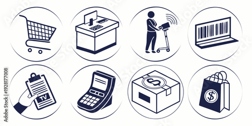 A variety of office equipment and tools for productivity and organization Vector