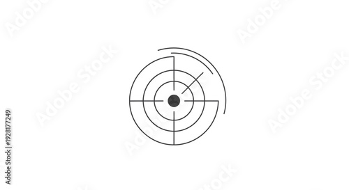 Target Icon with Concentric Circles and Crosshair.