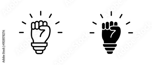 Motivation  icon set with style outline and solid. vector simple elements for design and presentation.