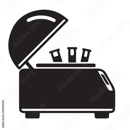 Medical vaccine chamber storage refrigerator vector illustration for healthcare and pharmacy.