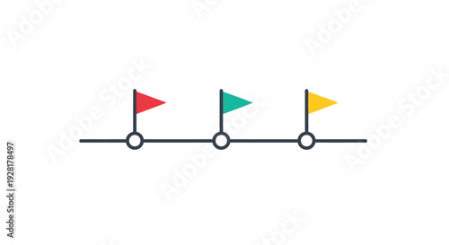 Three Flags on a Line.