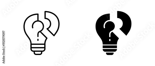 Problem Solving  icon set with style outline and solid. vector simple elements for design and presentation.