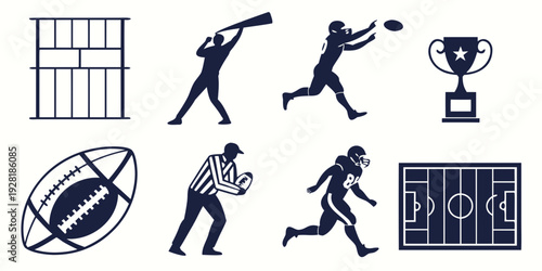 A visual timeline of a baseball game from preparation to celebration Vector