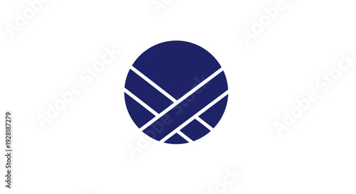 Blue Circle Graphic Design Element.