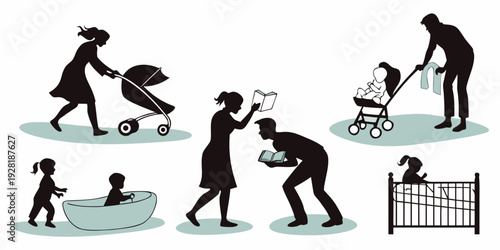 A diverse group of people engaging in various activities and sports Vector