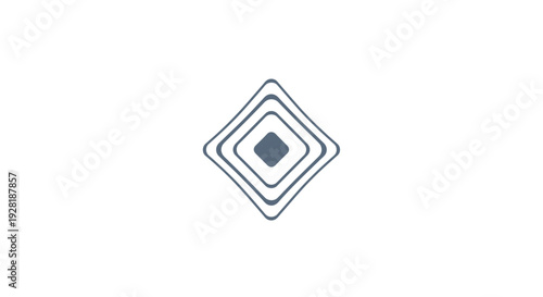 Concentric Diamond Shapes with Central Square.