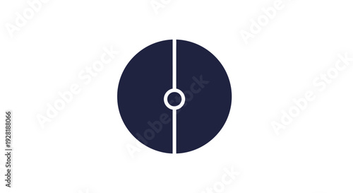 Dark blue vinyl record disc.