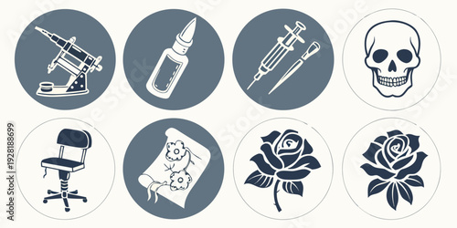 A collection of diverse icons representing various activities and objects Vector