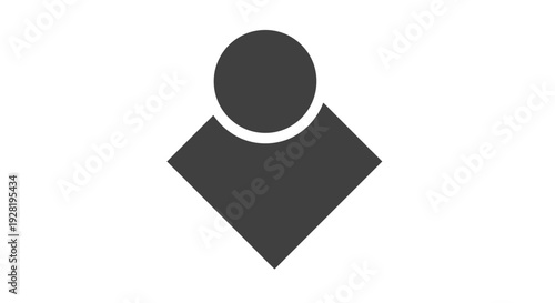 Simple Graphic Representation of Person Icon.
