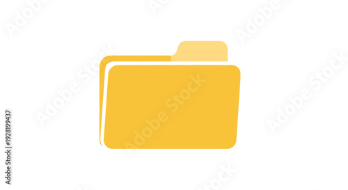Yellow Folder Icon Document File Storage.
