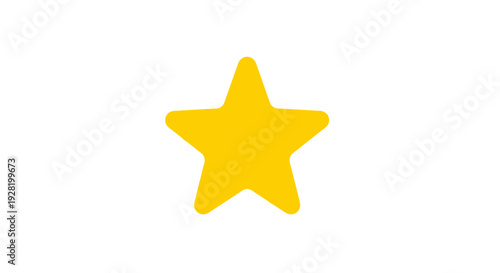 Yellow Star Icon Symbol Shape.