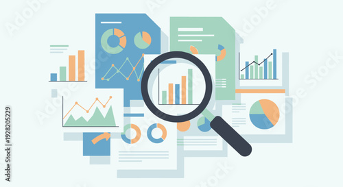 Market Research Analysis Illustration