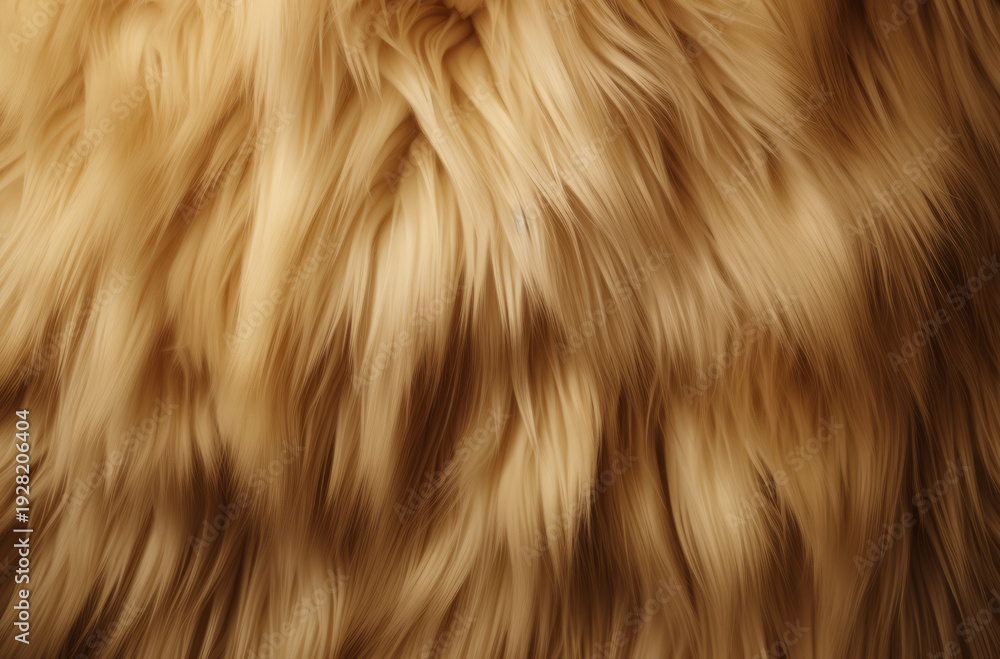 Naklejka premium Processed collage of fluffy animal fur surface texture. Background for banner, backdrop or texture.