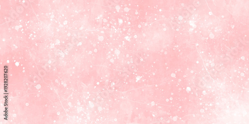 Lovely soft pink grunge watercolor texture with bokeh and bubbles effect background. light pink watercolor texture, gentle gradients and flowing brush strokes. light pastel shades blending naturally.