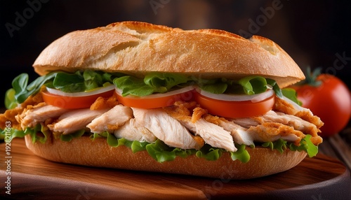 chicken fillet sandwich protein rich meal