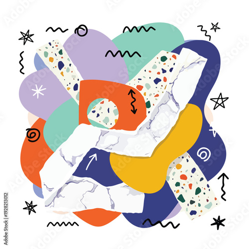 Colorful Abstract Shapes and Patterns.