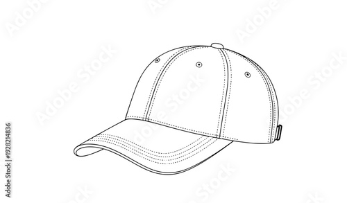 black leather bag Empty White Baseball Hat Angled View Vector Apparel Mockup Isolated
