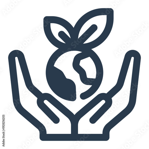 Environmental advocacy hands globe nature protection support