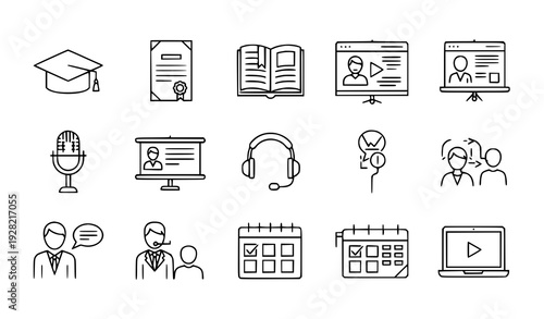 business and finance icon set