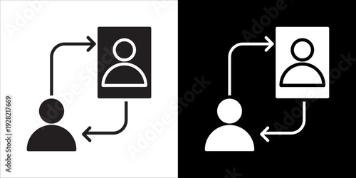 Reflection Icon Sheet Black And White