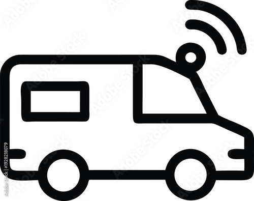 Connected medical transport ambulance with active wireless data communication for rapid response