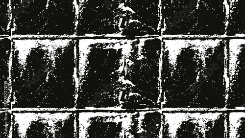 Grunge black and white textured wall with distressed paint and weathered surface detail