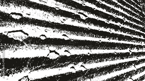 black and white abstract texture with diagonal lines and rough grainy pattern design