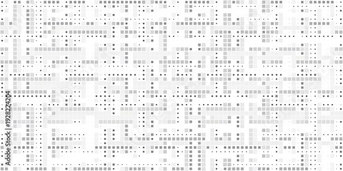 Geomatric shape pixelet glitch seamless pattern modern creative texture background noise halftone abstract square repeatable grid wallpaper