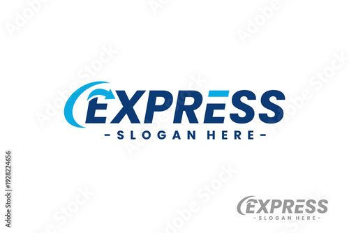 Fast Express Delivery Logo Vector. Modern Transport Logistic Logo Template Design.