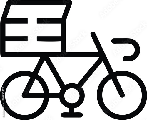 Efficient Bicycle Transportation System with Large Delivery Box for Urban Freight Services