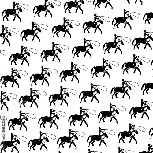 Lassoing Cowboy Pattern
