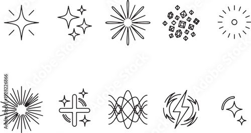 Set of decorative geometric and floral ornaments vector illustration flat design scalable art