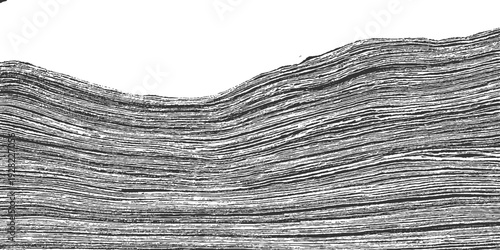 Black and white abstract textured background resembling layered geological strata or flowing water ripples