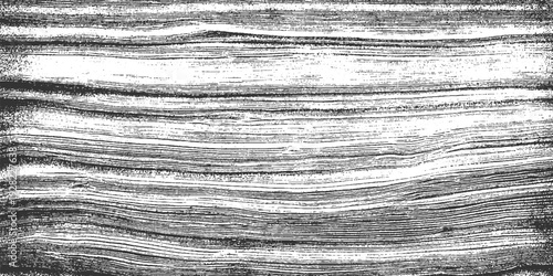 Black and white textured horizontal lines with rough grainy surface and subtle wave patterns