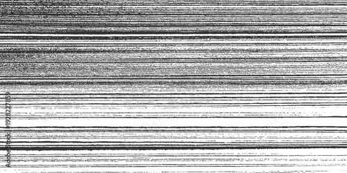 Black and white horizontal lines texture with subtle grain and speckle abstract background pattern