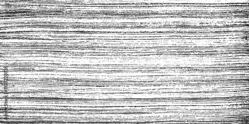 Black and white horizontal textured lines with subtle speckles creating a rough organic pattern